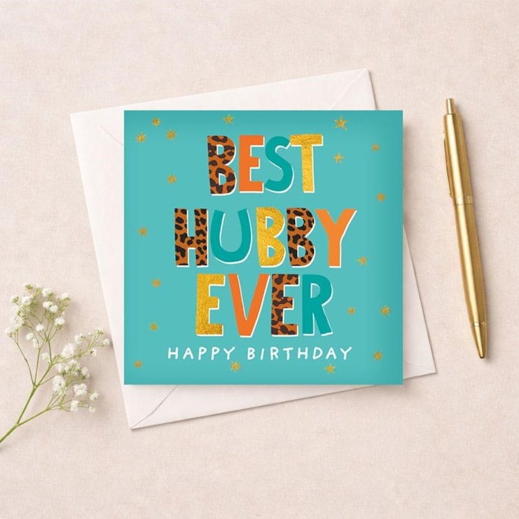 Husband Birthday Card - Words