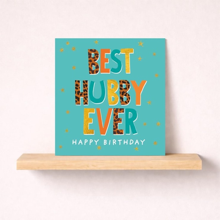 Husband Birthday Card - Words Husband Birthday Card - Words