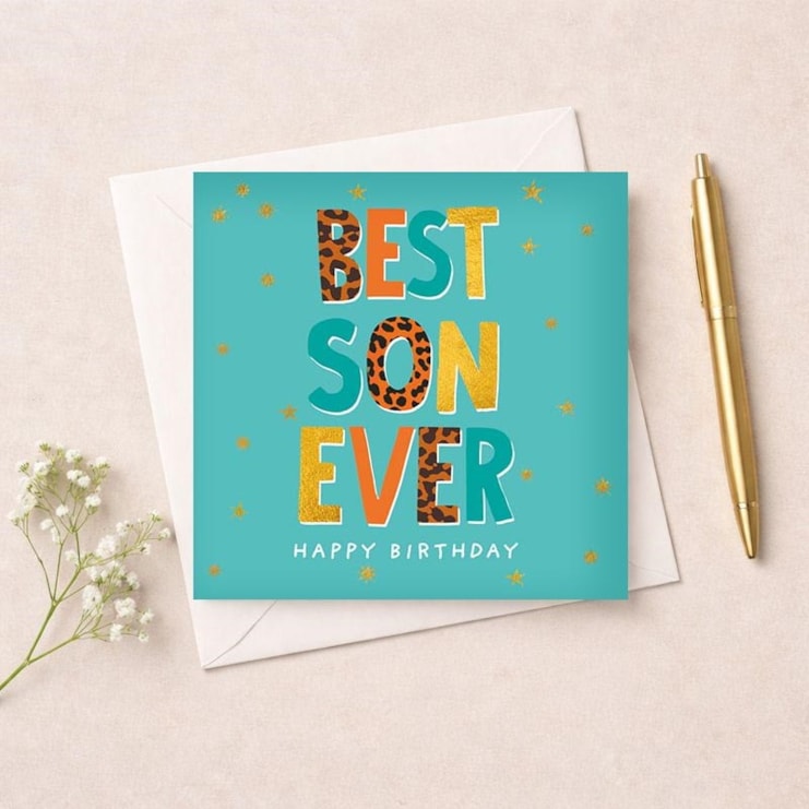 Son Birthday Card - Words Son Birthday Card - Words