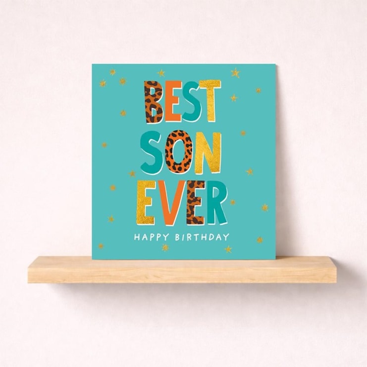 Son Birthday Card - Words