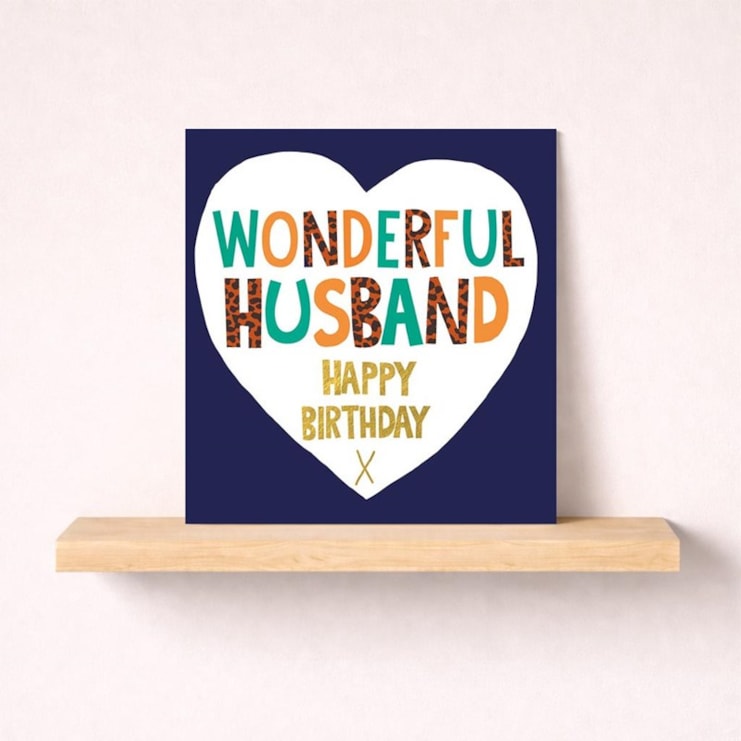 Husband Birthday Card - Heart