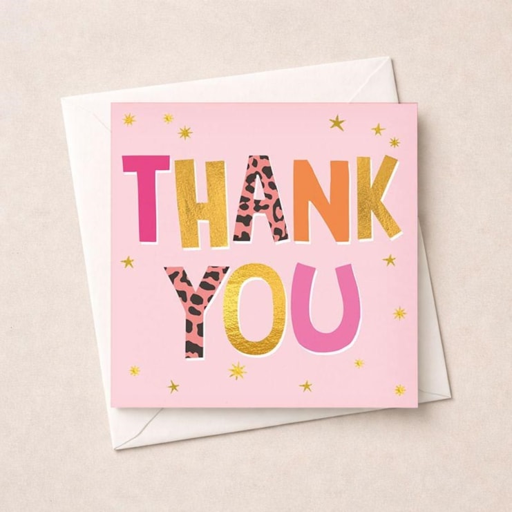 Thank You Card - Words