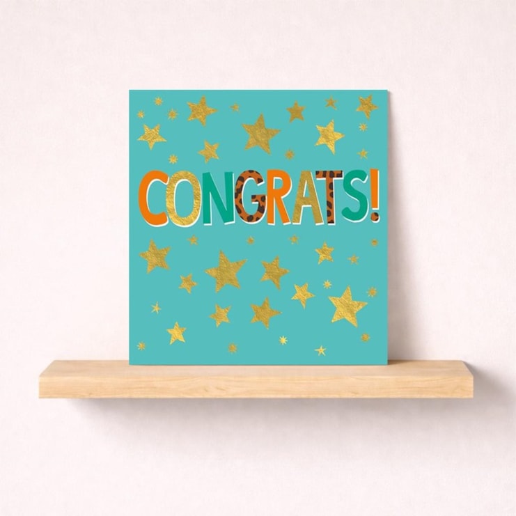 Congratulations Card - Stars
