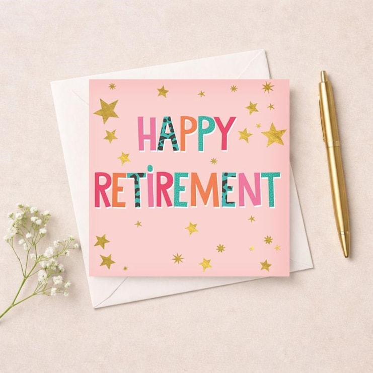 Retirement Card - Stars Retirement Card - Stars