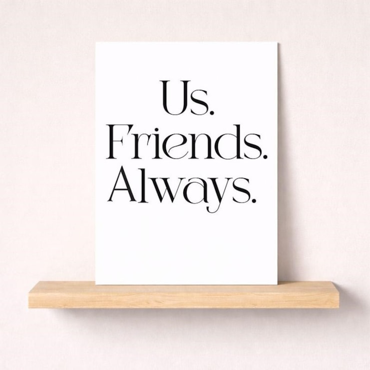 Friendship Card - Us Friends Always Friendship Card - Us Friends Always