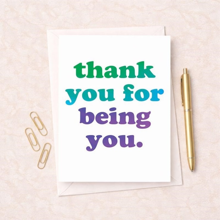 Thank You Card - Thank You For Being You