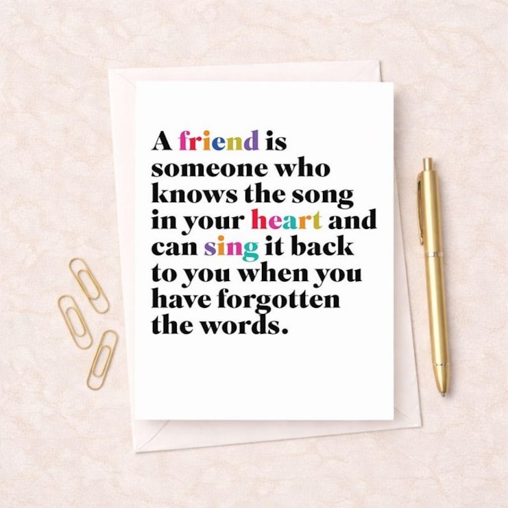 Friendship Card - A Friend Is Friendship Card - A Friend Is