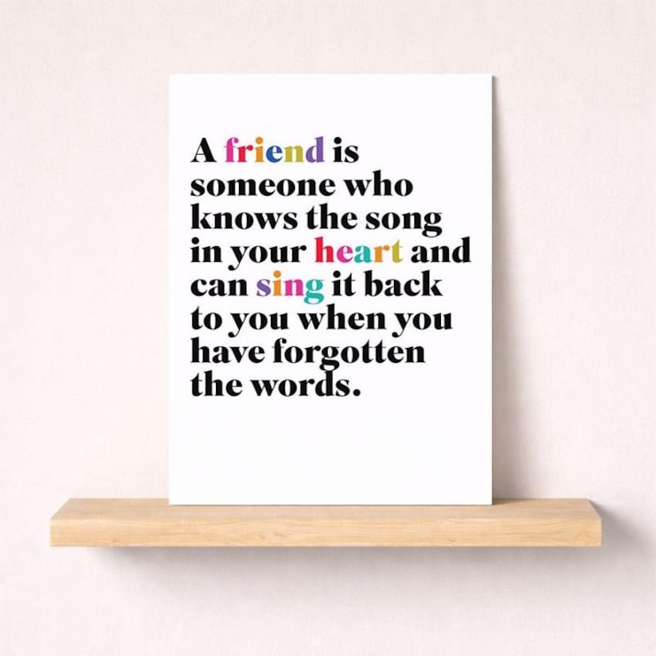 Friendship Card - A Friend Is Friendship Card - A Friend Is