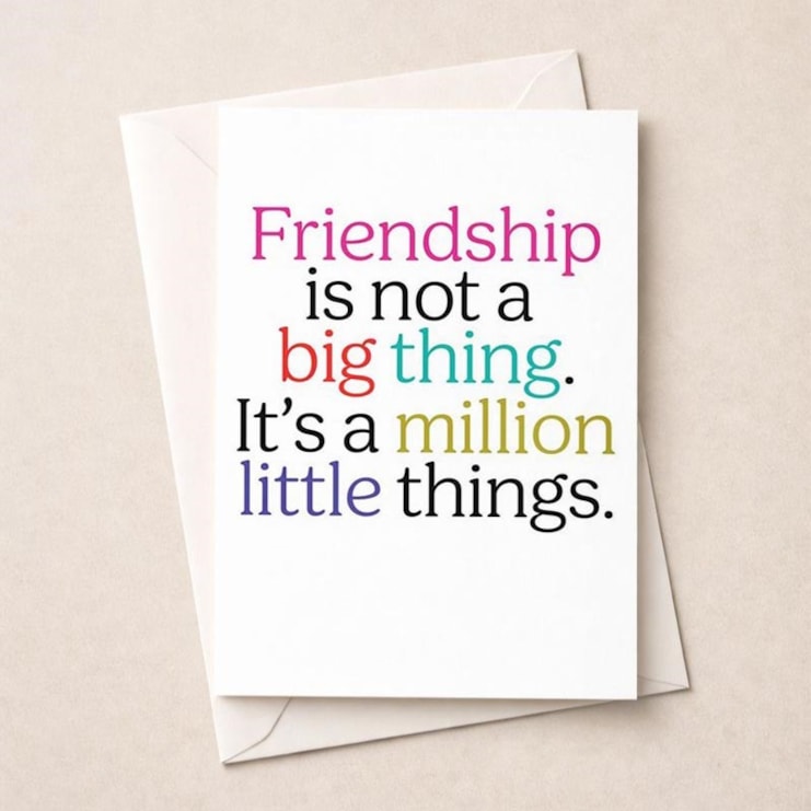 Friendship Card - Friendship Friendship Card - Friendship