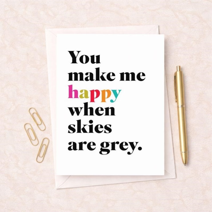 Just To Say Card - You Make Me Happy Just To Say Card - You Make Me Happy