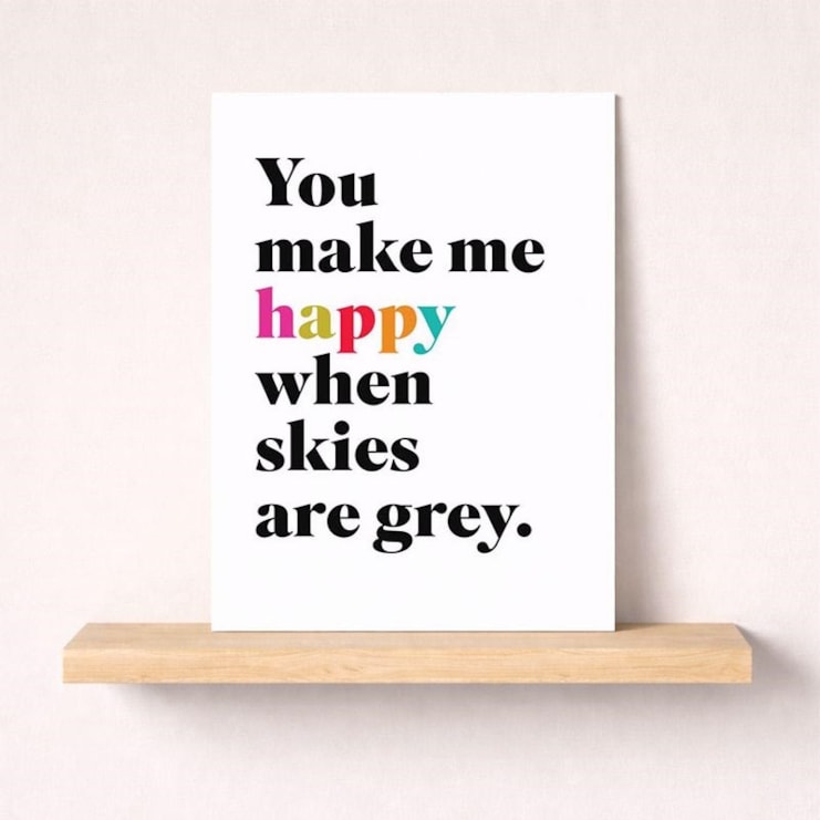 Just To Say Card - You Make Me Happy