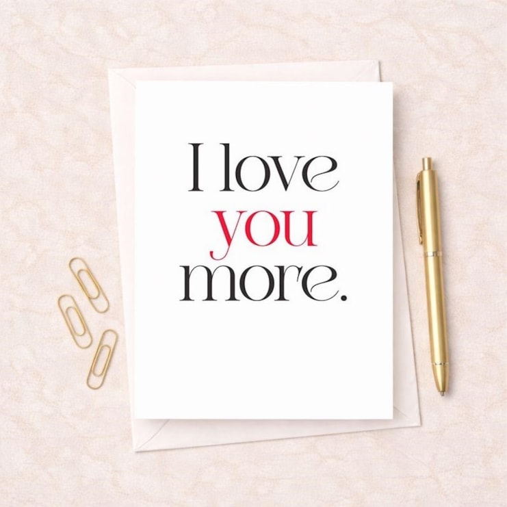 Just To Say Card - I Love You More Just To Say Card - I Love You More