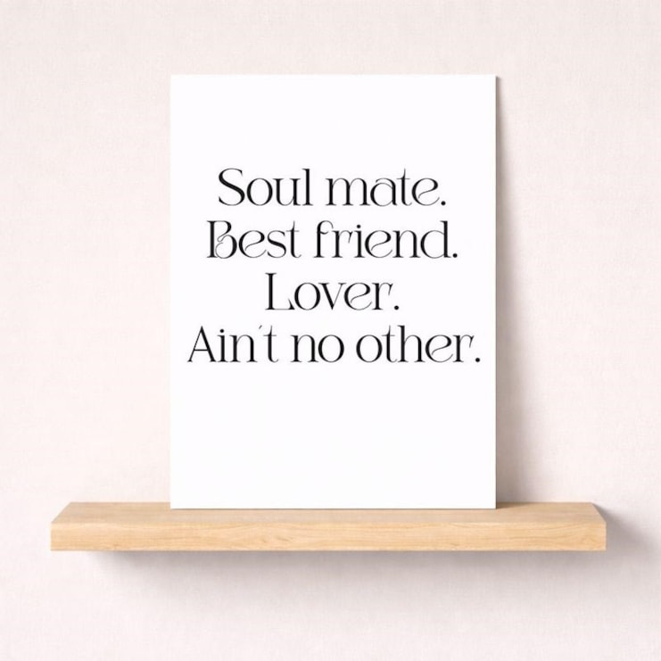 Just To Say Card - Soul Mate Best Friend