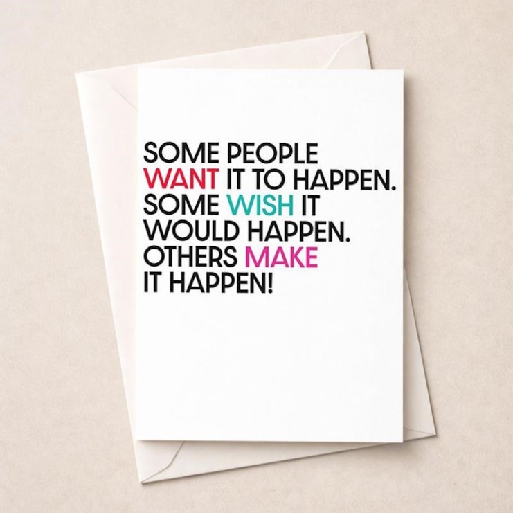 Just To Say Card - Others Make It Happen Just To Say Card - Others Make It Happen