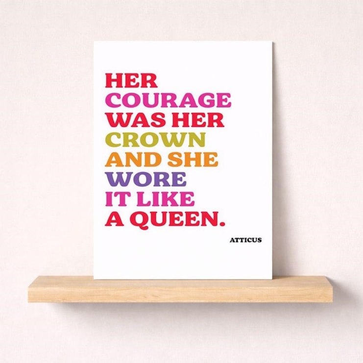 Just To Say Card - Her Courage Was Her Crown
