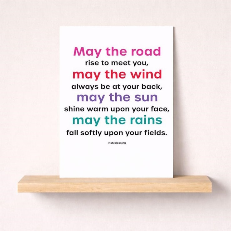 Just To Say Card - May The Road Rise To Meet You