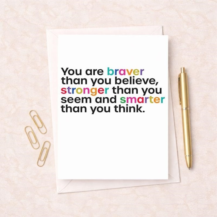 Just To Say Card - You Are Braver
