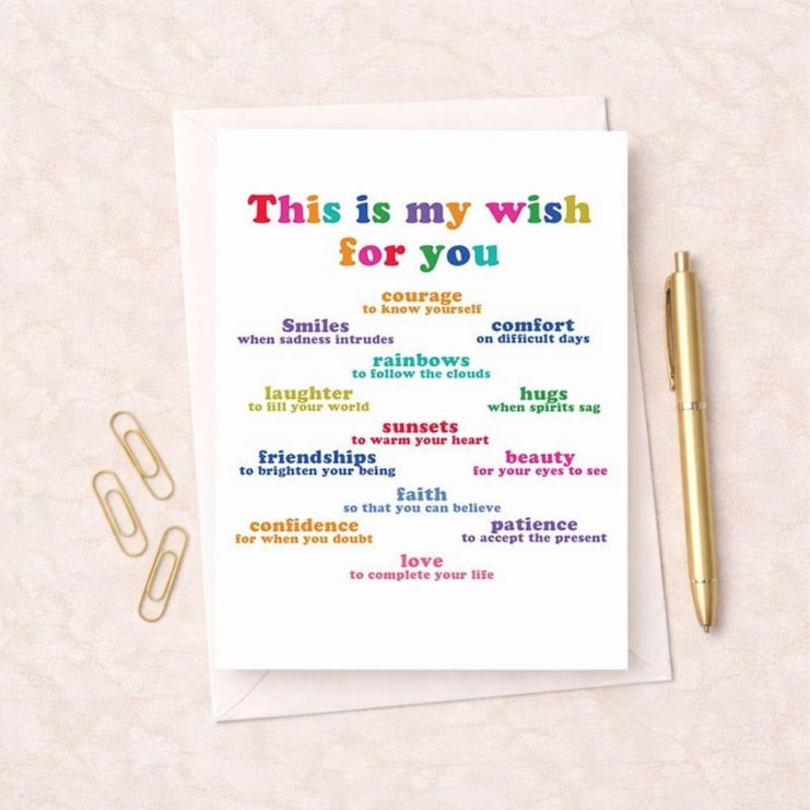 Just To Say Card - This Is My Wish For You