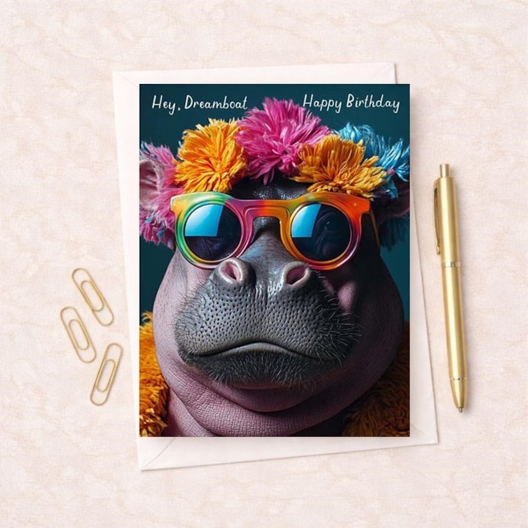 Birthday Card - Hey Dreamboat! Birthday Card - Hey Dreamboat!