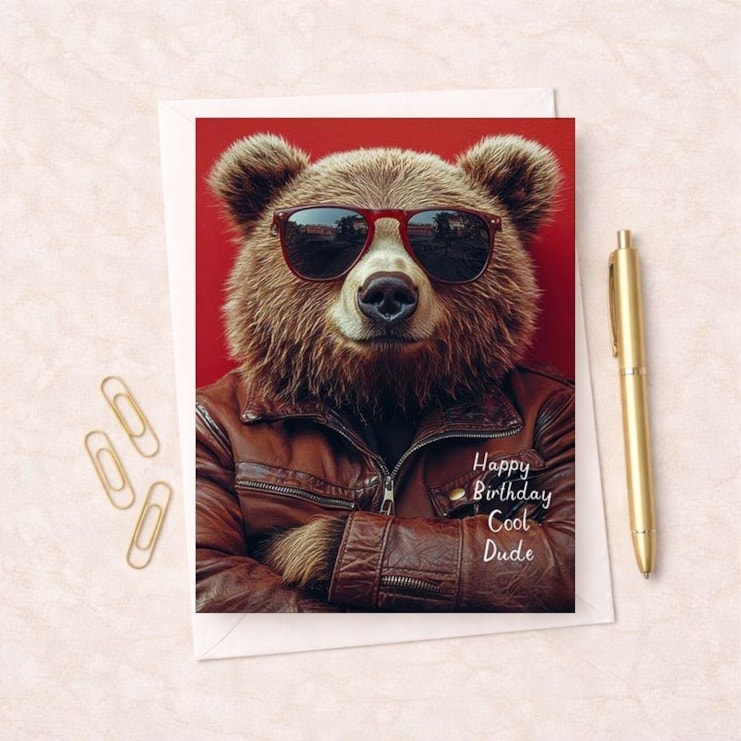 Birthday Card - Cool Dude Birthday Card - Cool Dude