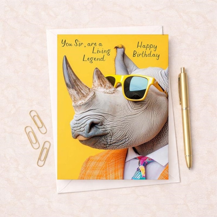 Birthday Card - You Sir Are A Living Legend Birthday Card - You Sir Are A Living Legend