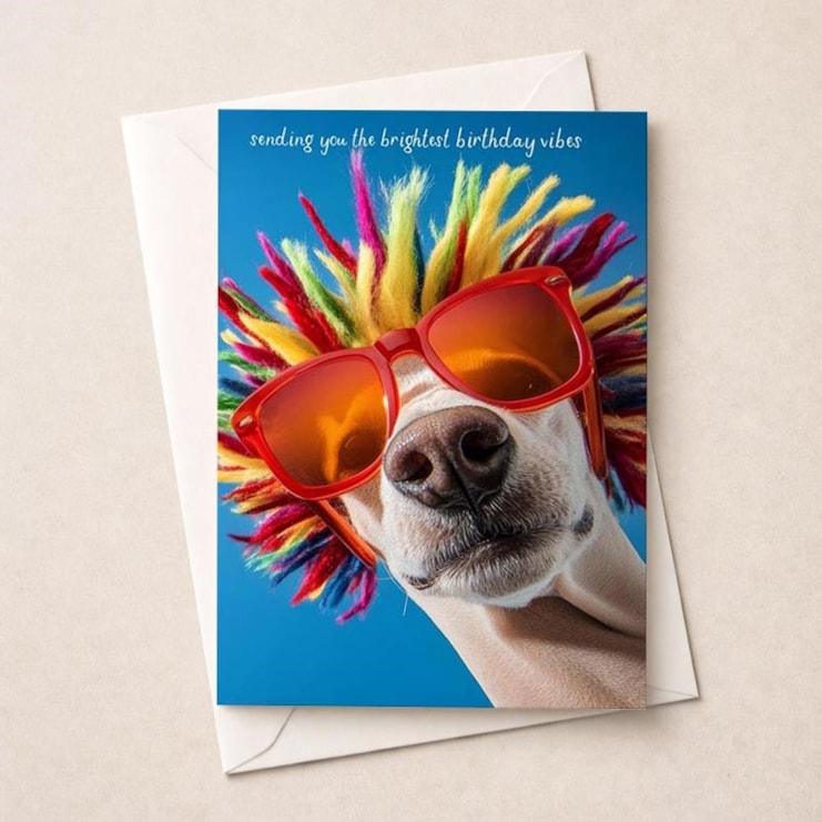 Birthday Card - Sending You The Brightest Birthday Vibes Birthday Card - Sending You The Brightest Birthday Vibes