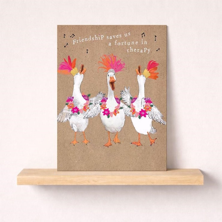 Open Card - Friendship Saves Us a Fortune In Therapy