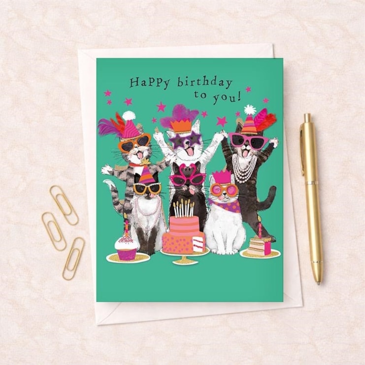 Birthday Card - Birthday Cats