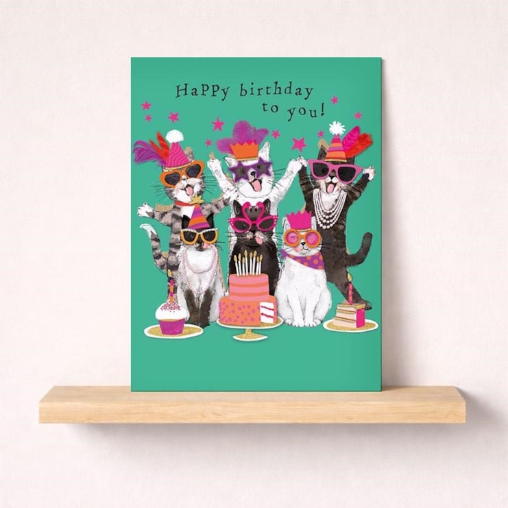 Birthday Card - Birthday Cats Birthday Card - Birthday Cats