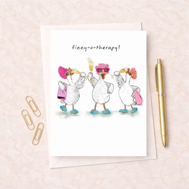 Open Card - Fizzy-O-Therapy Ducks Open Card - Fizzy-O-Therapy Ducks