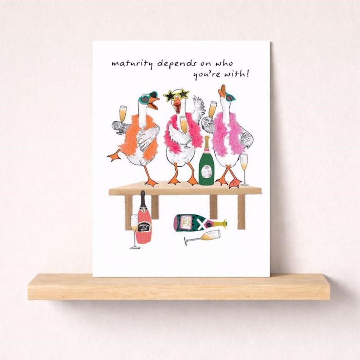 Open Card - Maturing Depends On Who You're With Open Card - Maturing Depends On Who You're With