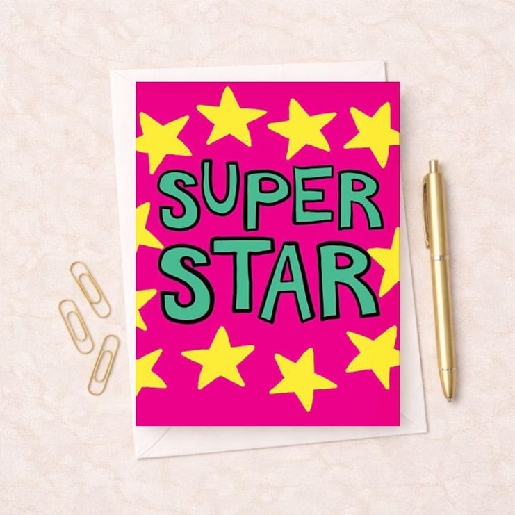 Congratulations Card -  Super Star