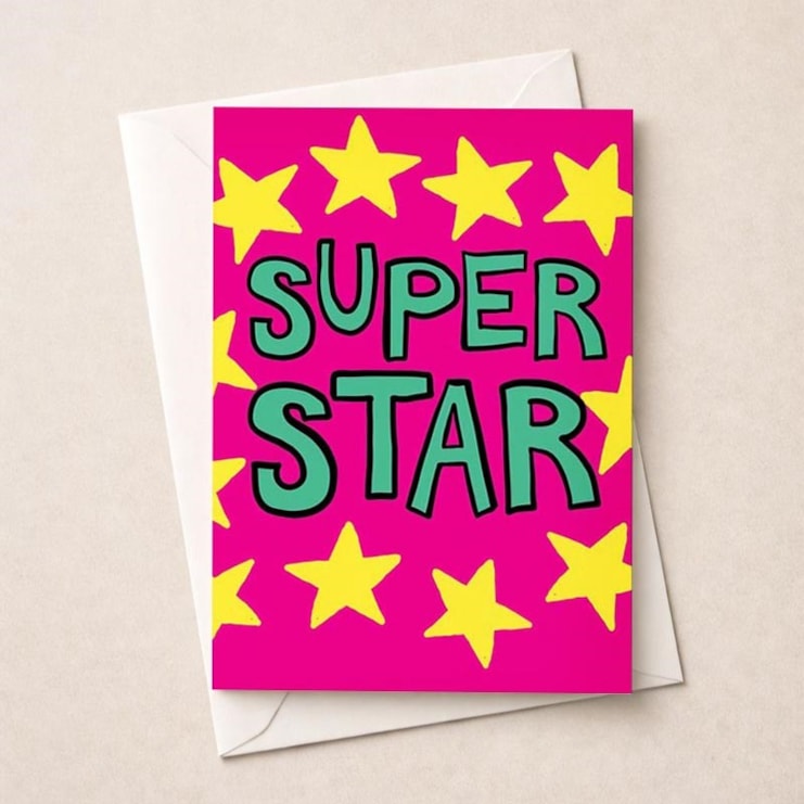 Congratulations Card -  Super Star
