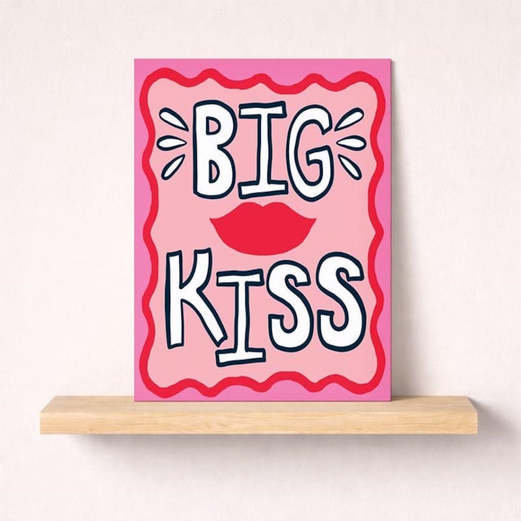 Anniversary Card - Big Kiss