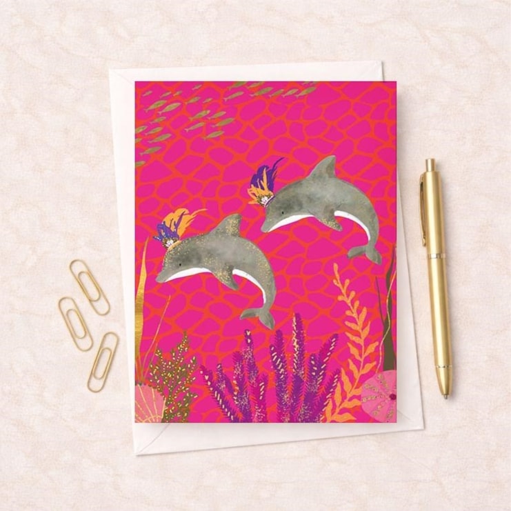 Open Card - Dolphins Open Card - Dolphins