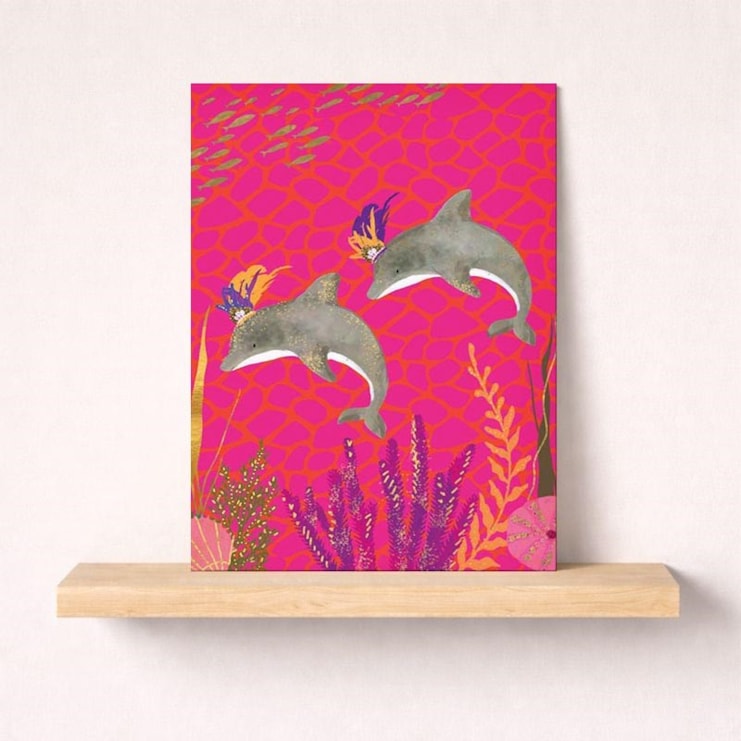 Open Card - Dolphins