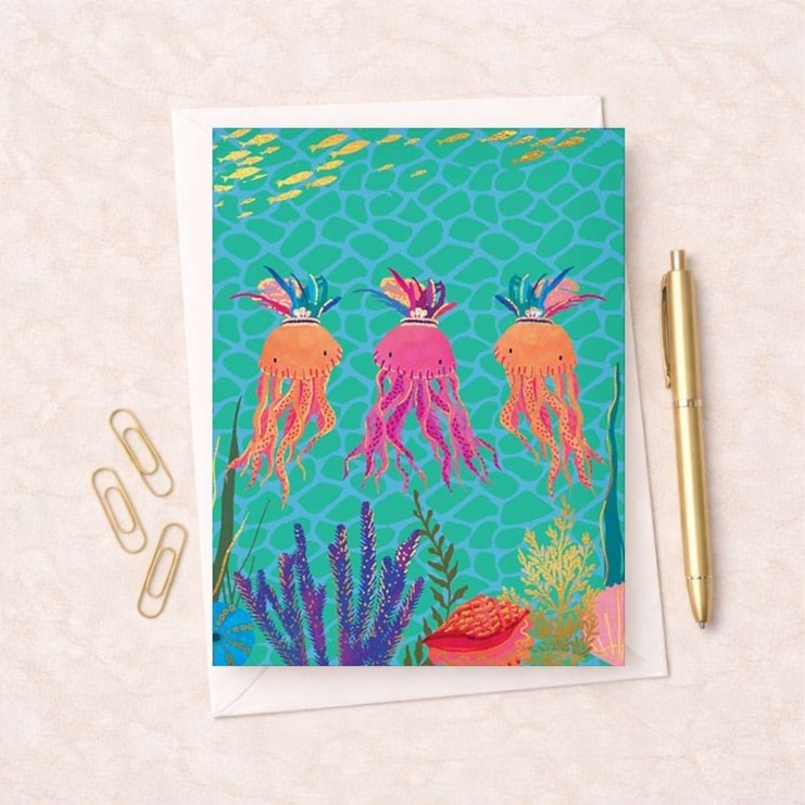 Open Card - Jellyfish