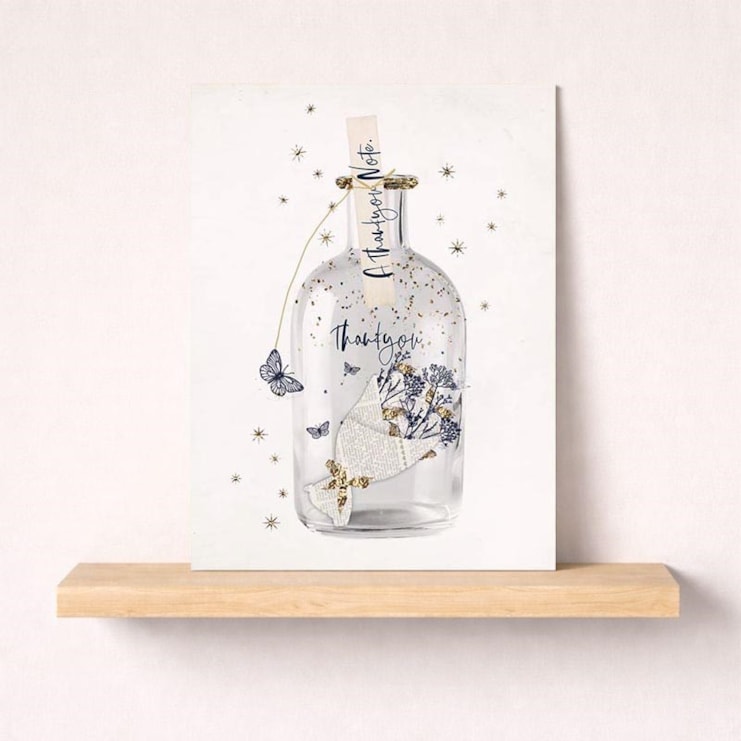 Thank You Card - Message In A Bottle