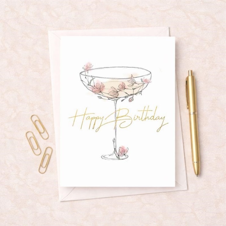 Birthday Card - Birthday Cocktail