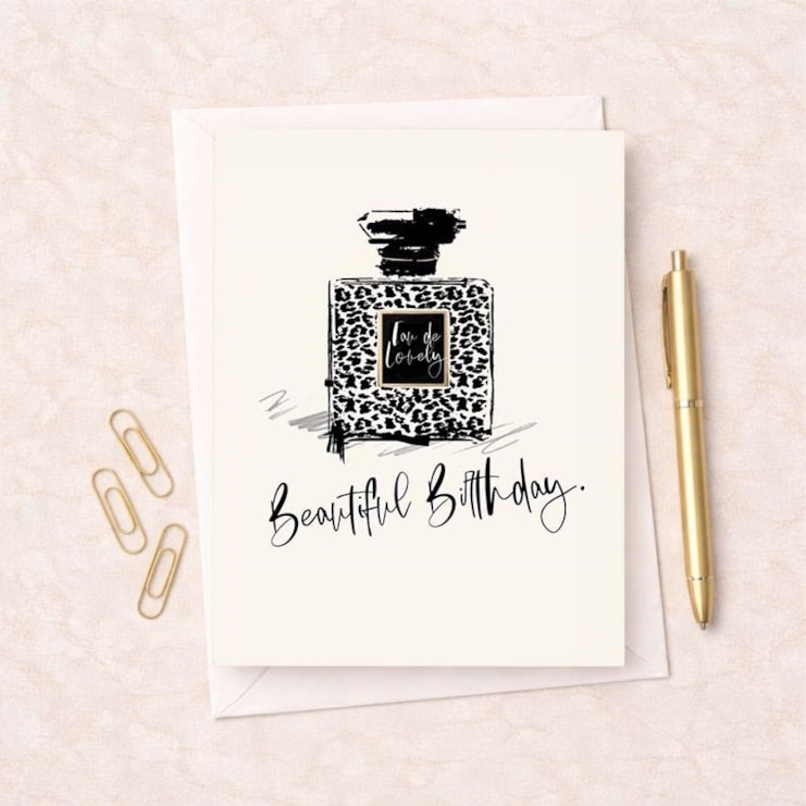 Birthday Card - Bottle Of Perfume Birthday Card - Bottle Of Perfume