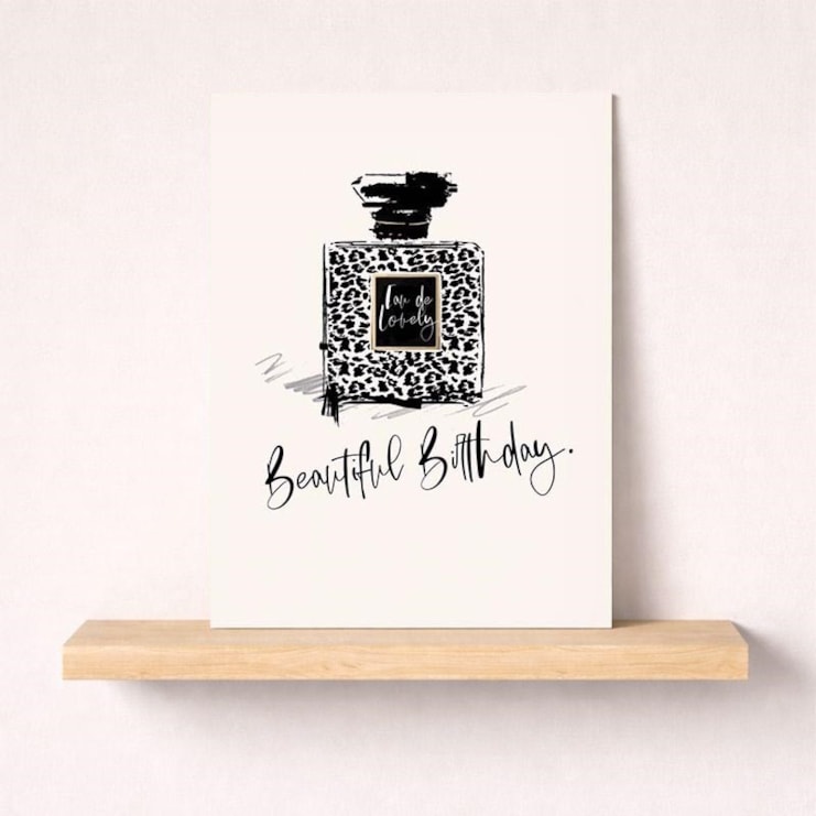 Birthday Card - Bottle Of Perfume