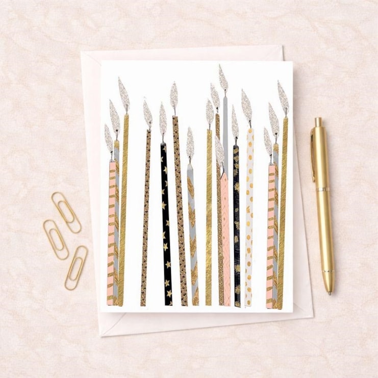 Birthday Card - Candles