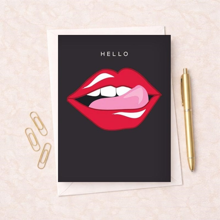 Open Card - Hello Lips