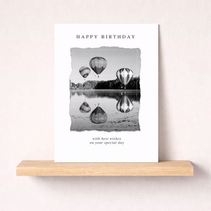 Birthday Card - Hot Air Balloons Birthday Card - Hot Air Balloons