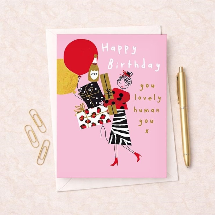 Birthday Card - Gifts And Balloons