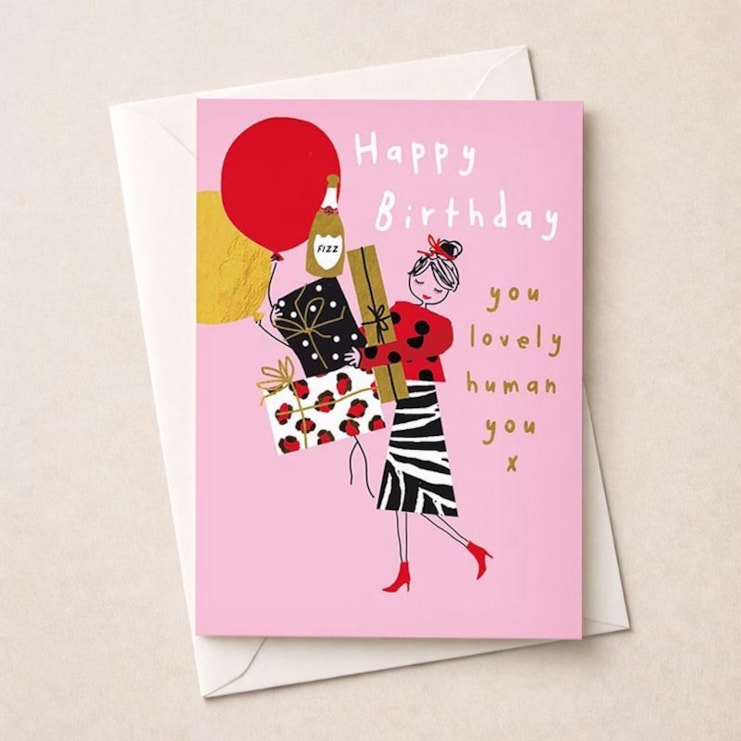 Birthday Card - Gifts And Balloons