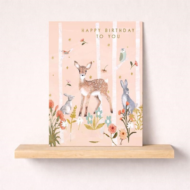 Birthday Card - Woodland Animals
