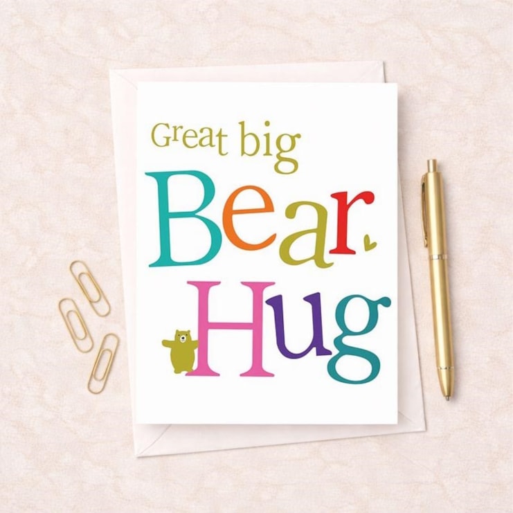 Thinking Of You Card - Great Big Bear Hug Thinking Of You Card - Great Big Bear Hug