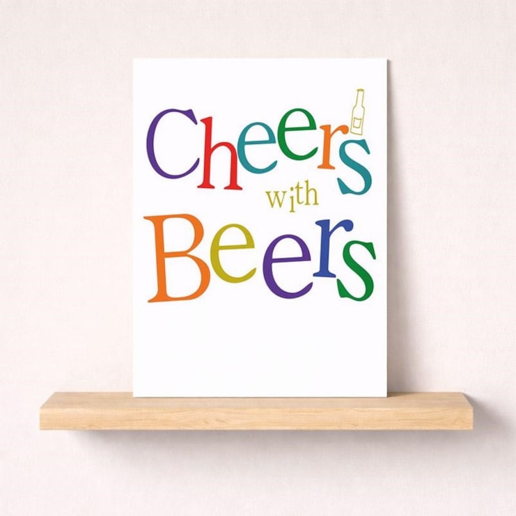 Congratulations Card - Cheers With Beers Congratulations Card - Cheers With Beers