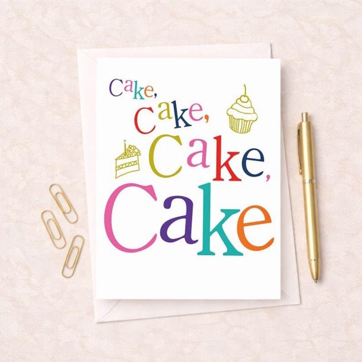 Birthday Card - Cake Cake Cake
